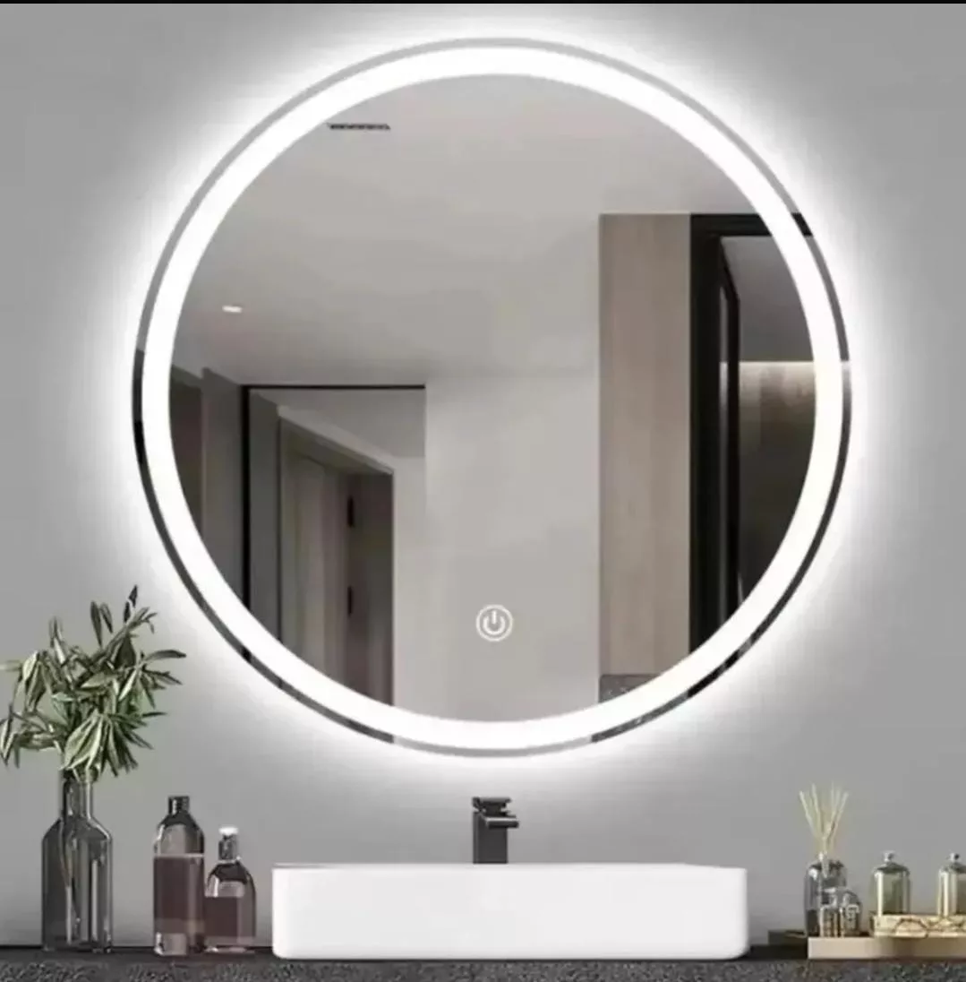 *ENVÍO GRATIS HOY* Nuevo Espejo Touch Redondo con 3 tipos de luces. Bellísimo. Mide 45 centímetros de Diámetro.