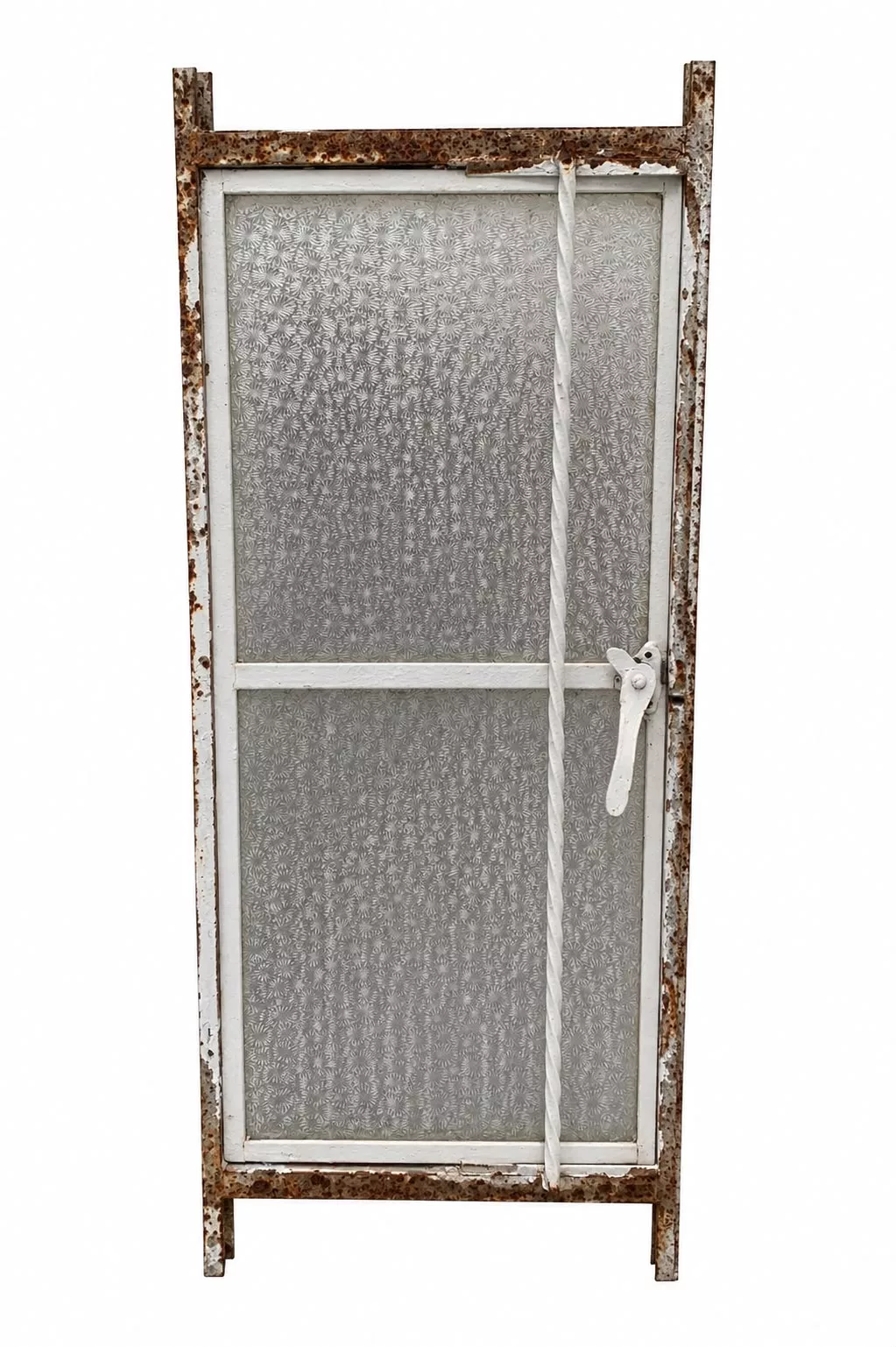 Ventana grande de fierro con cristal. Mide
