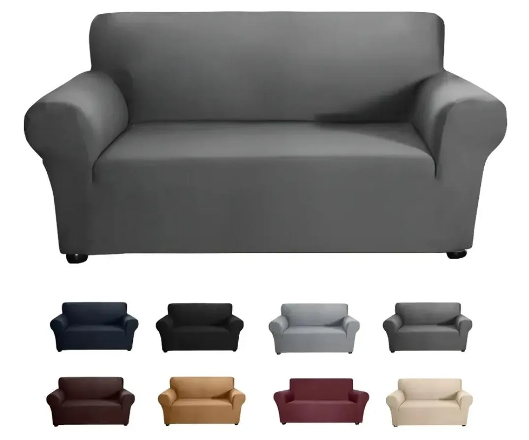 Funda elástica de sofá o sillón de 2 plazas de varios colores. De hasta 1.85 de largo por 1.10 de fondo.